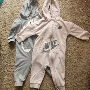 Two little boy Nike outfits 12 month